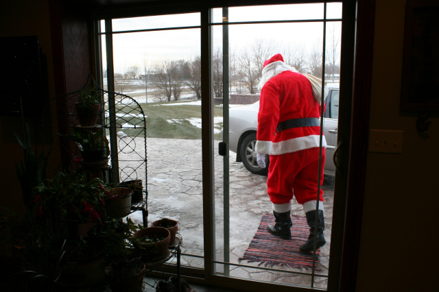 Get a video of Santa leaving your house